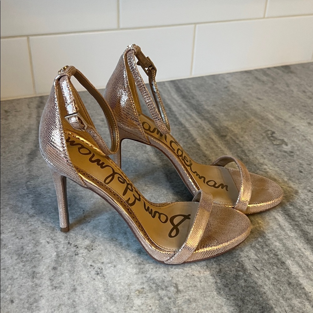Sam edelman Ariella size 6.5 metallic rose